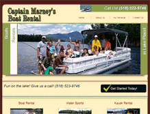 Tablet Screenshot of boatrentallakeplacid.com